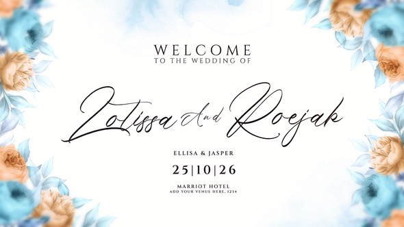 Wedding Intro Openers template preview