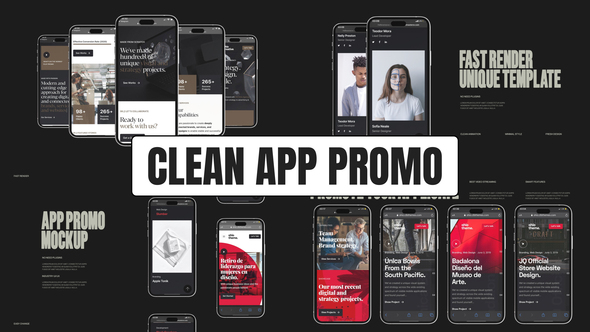Clean App Promo Product Promo template preview