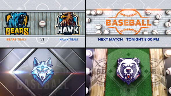 Baseball Bumper 4 (4-Bumpers) Logo Stings template preview