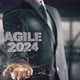 Businessman with Agile 2024 Hologram Concept - VideoHive Item for Sale