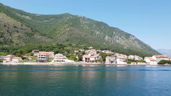 View of Prcanj From Kotor Bay, Montenegro