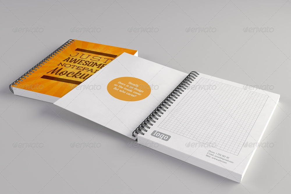 Download Realistic Notepad Mock-Up by bulbfish | GraphicRiver
