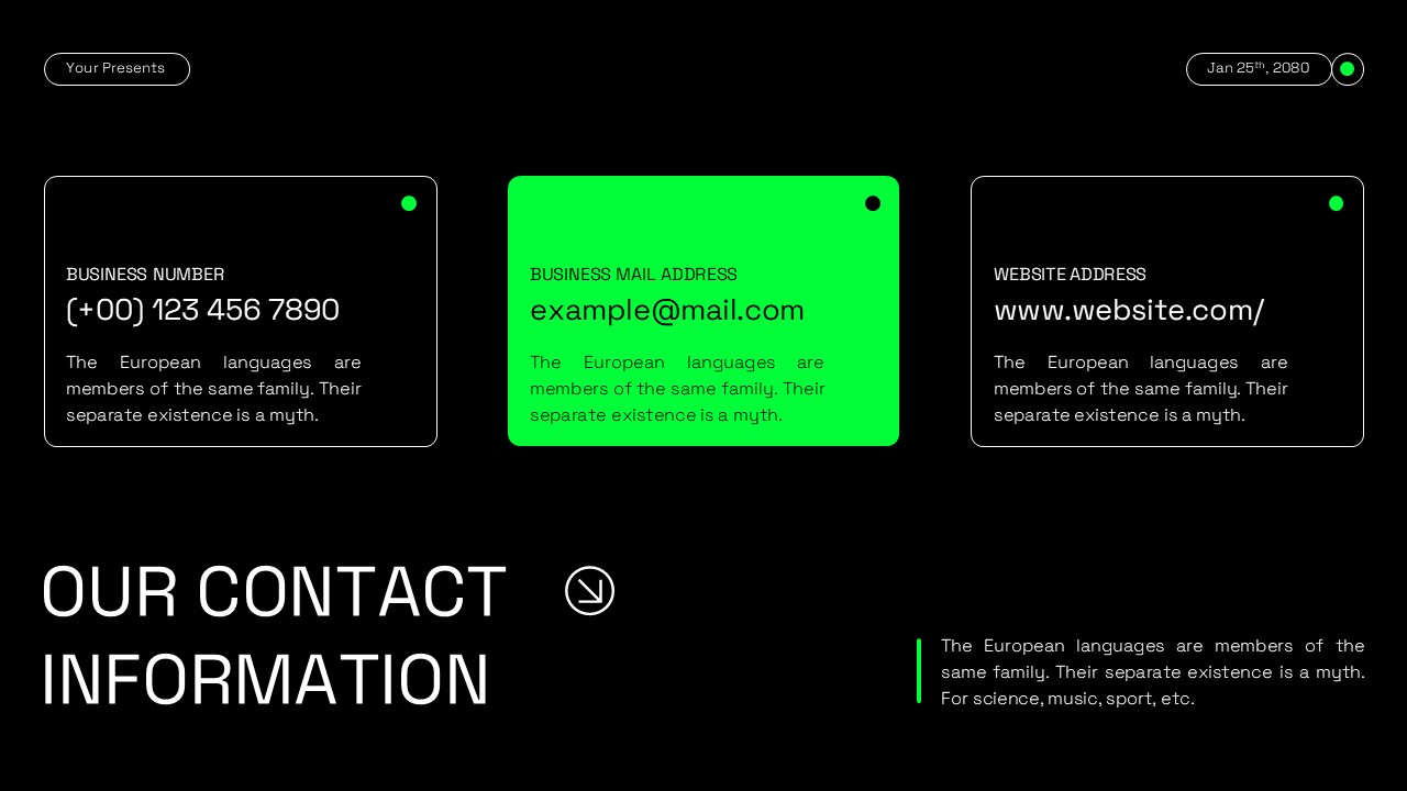 Black Green Modern Business Proposal 010, Presentation Templates ...