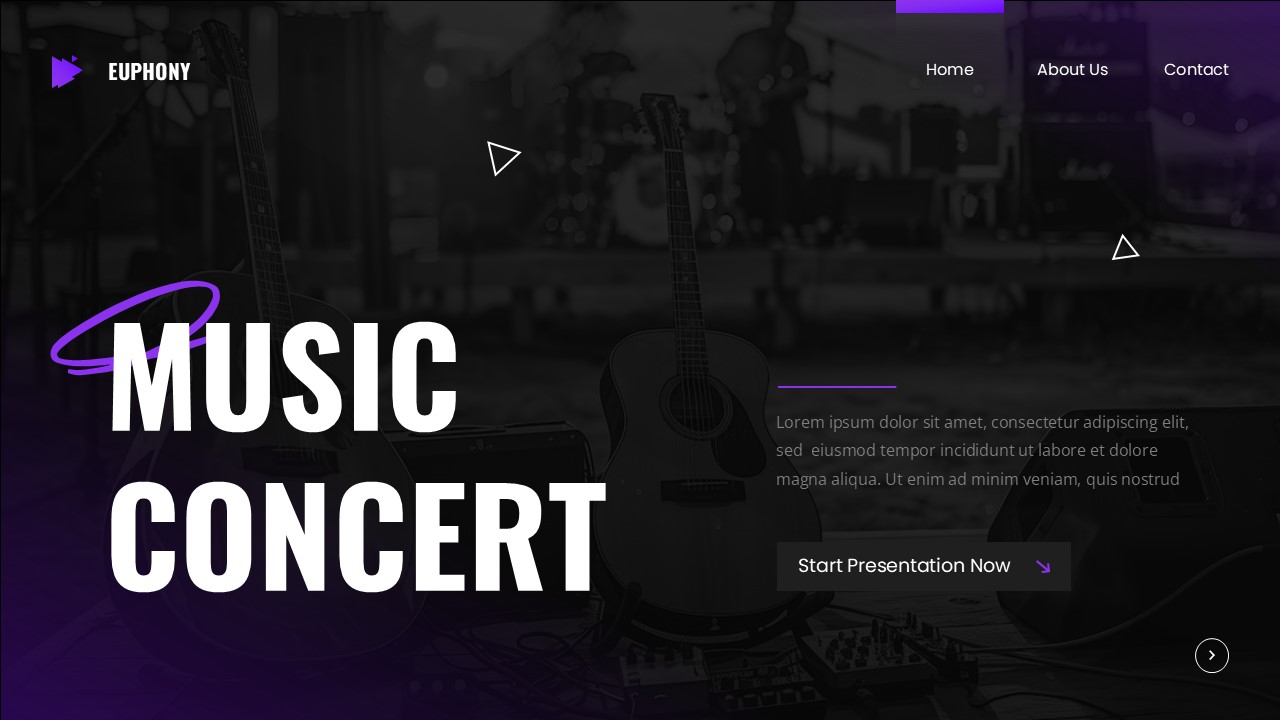 Euphony Music Concert Powerpoint Template, Presentation Templates ...