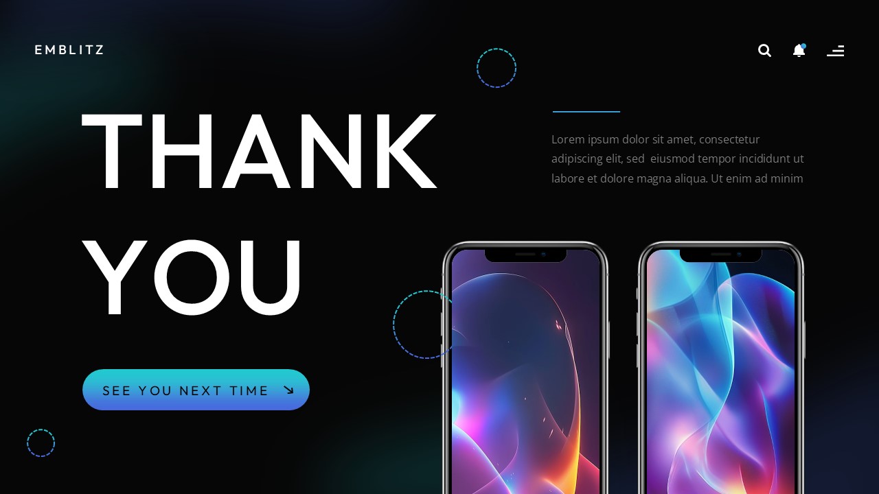 Emblitz Mobile App Powerpoint Template, Presentation Templates ...