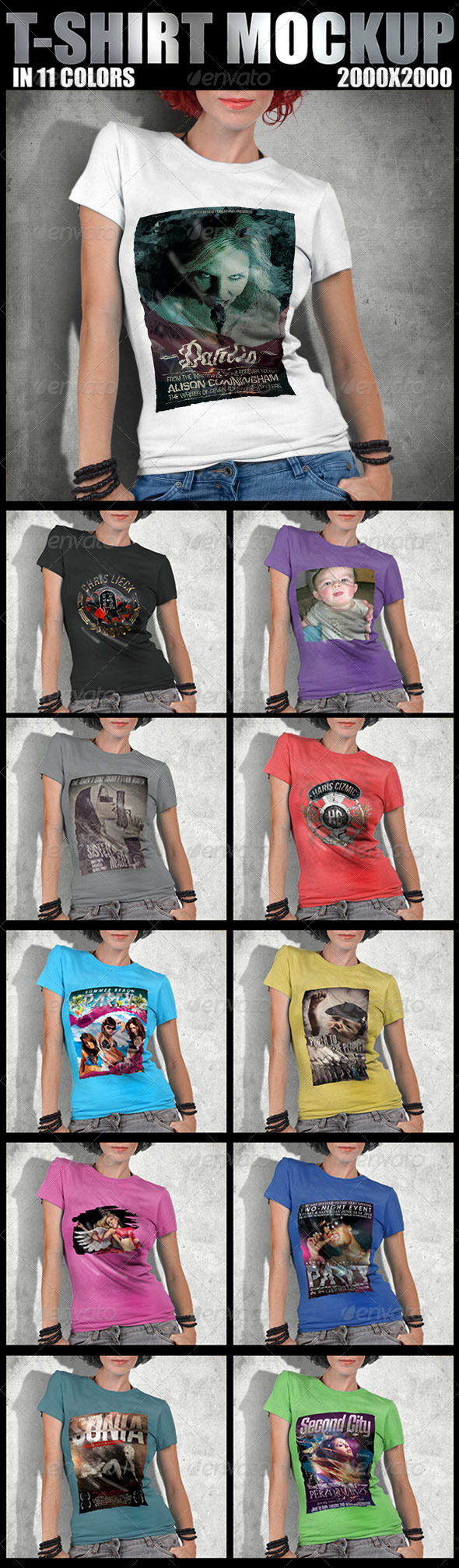 T-Shirt Mockup Design - T-shirts Apparel