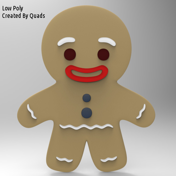 Gingerbread Man Low - 3Docean 5173937