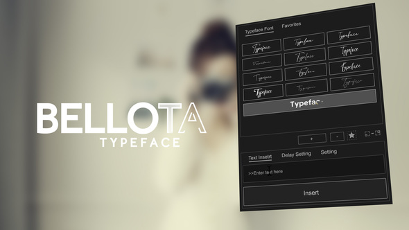 Animated Typeface - Bellota Titles template preview