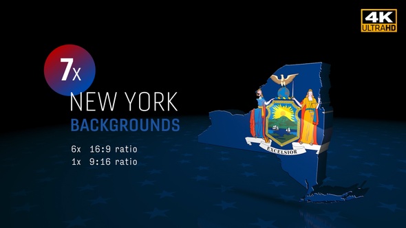 New York State Election Backgrounds 4K - 7 Pack