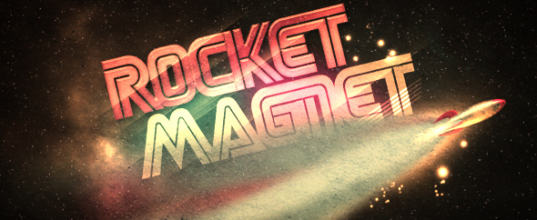 Graphic river rocket magnet preview