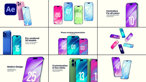 Phone 16 Pro Mockup Product Promo template preview