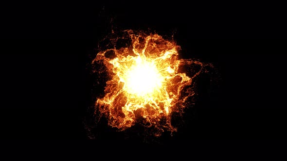 Burning Fire Energy Abstract Animation