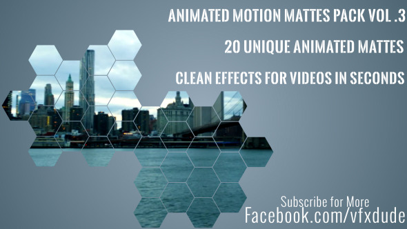 Clean Animated Motion Mattes Pack 3