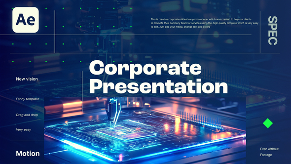 Corporate Slideshow Openers template preview