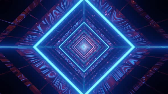 Rotated Vj Loop Background With Square Tunnel HD alt