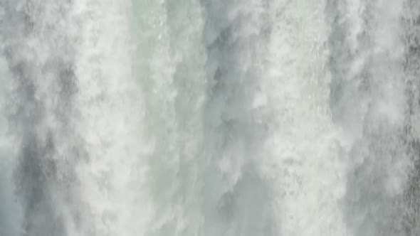 A waterfall on a river