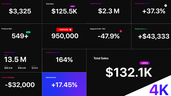 Number Counter Titles template preview