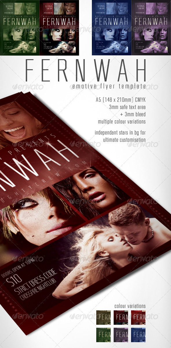 Fernwah Emotive Flyer Template - Clubs & Parties Events