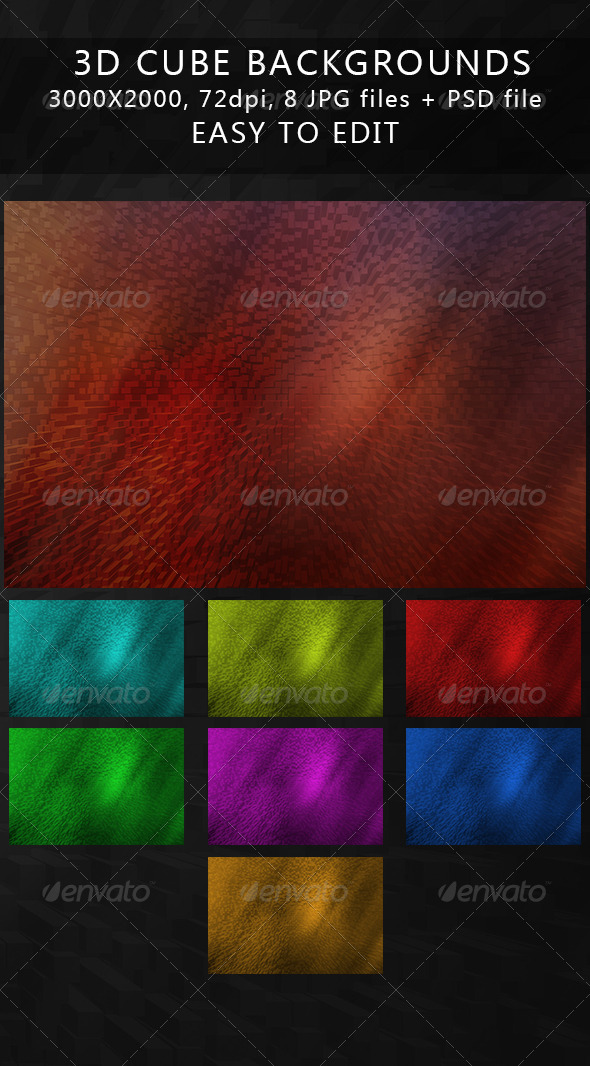 3d cube backgrounds - 3D Backgrounds