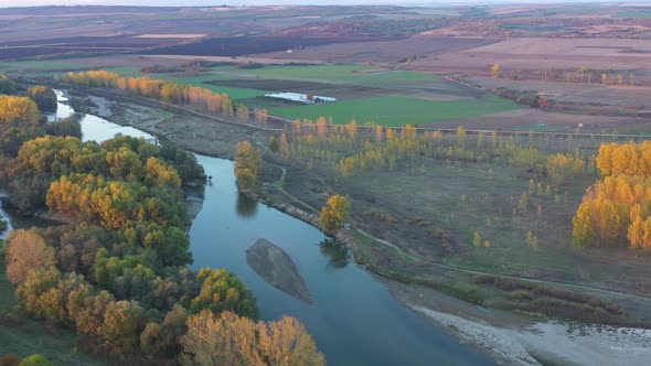 Flight Over Maritsa River In Bulgaria In Autumn Season 3 alt