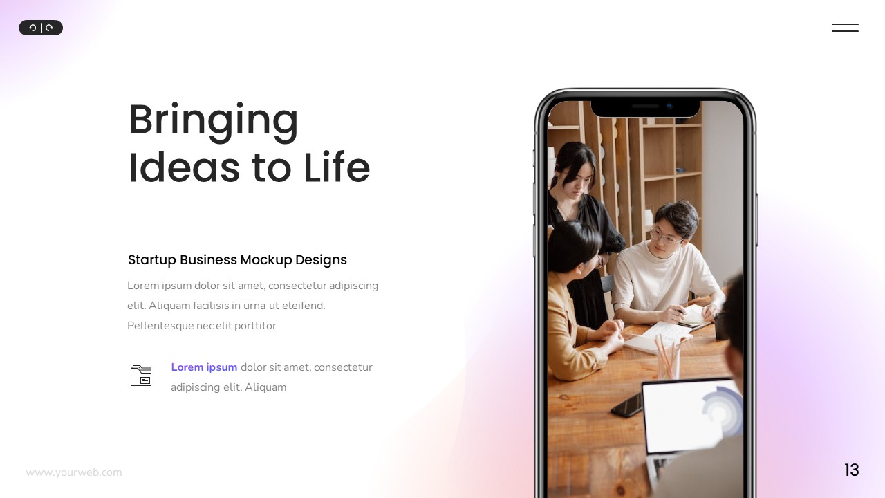 Startup Business Google Slide Template, Presentation Templates ...