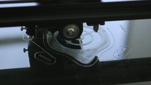 Closeup Process of New Printing Technology alt