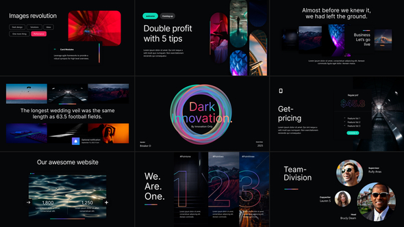 Dark Innovation Video Display After Effect Template Elements template preview