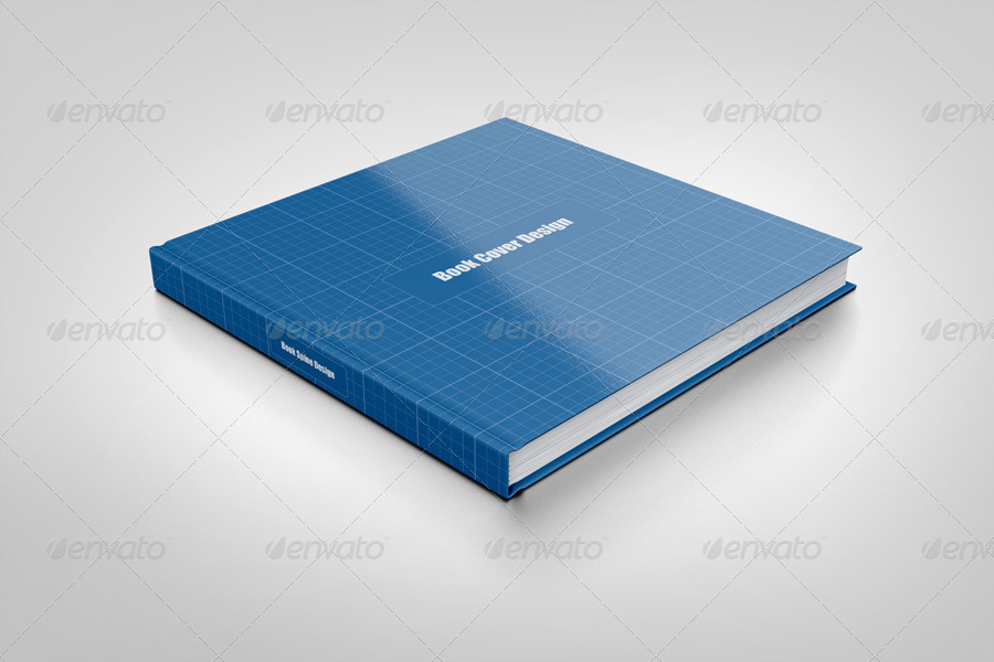 Square Book Mock-up, Graphics | GraphicRiver