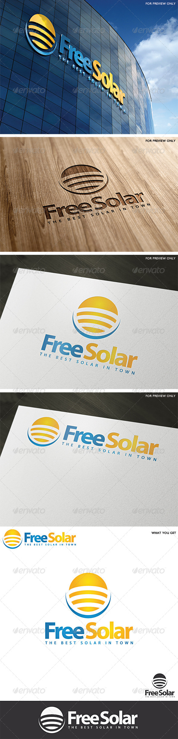 Solar Logo Template v1 - Abstract Logo Templates