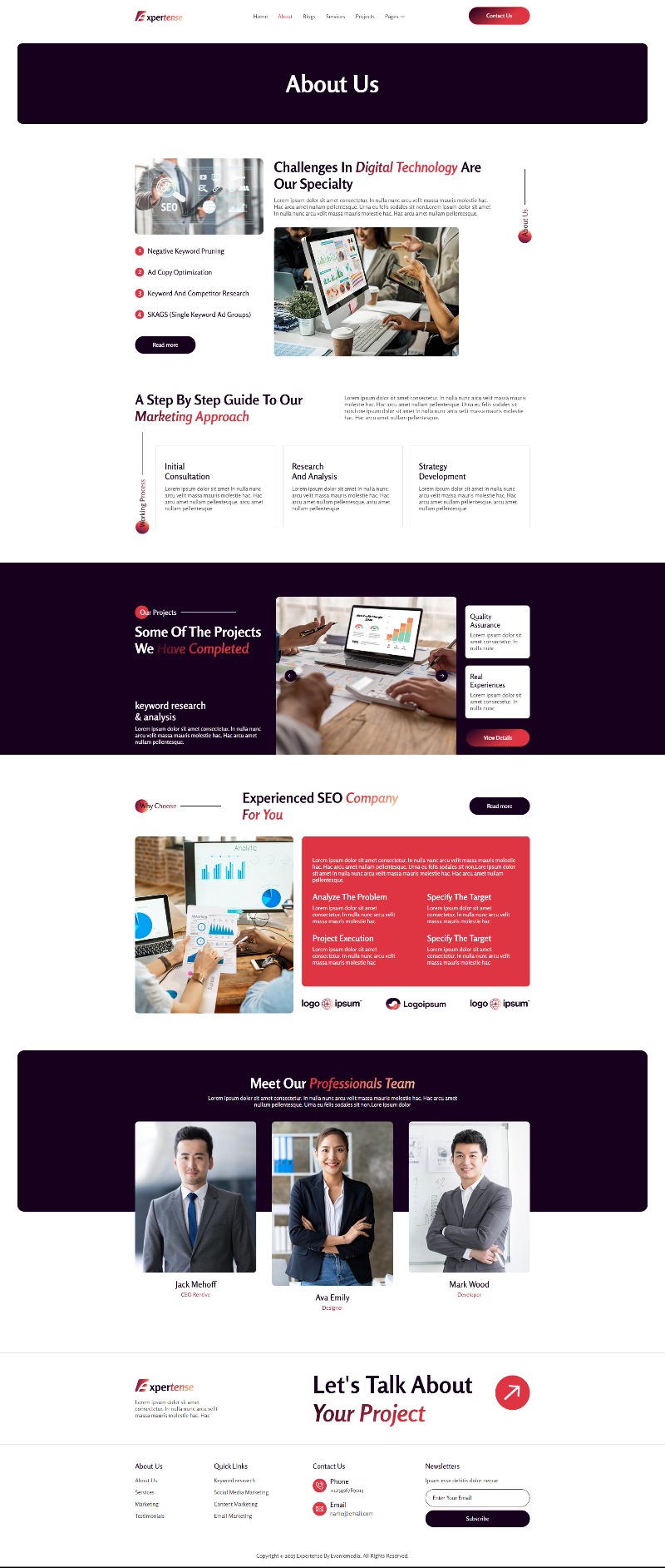 Expertense SEO Digital Agency Elementor Template Kit by