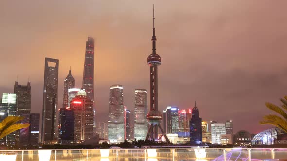 Night View Of Downtown Shanghai  alt