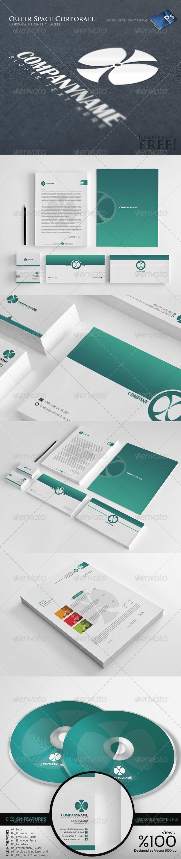 Outer Space - Corporate Identity 8 - Stationery Print Templates