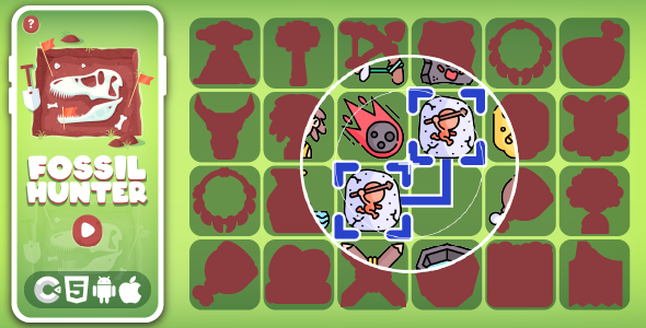 Fossil Hunter - Onet Miner HTML5 Game, Construct 3