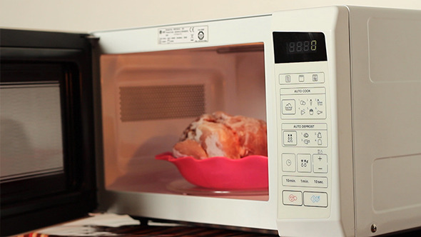 Defrosting Meat on Microwave by Christian_Fletcher | VideoHive