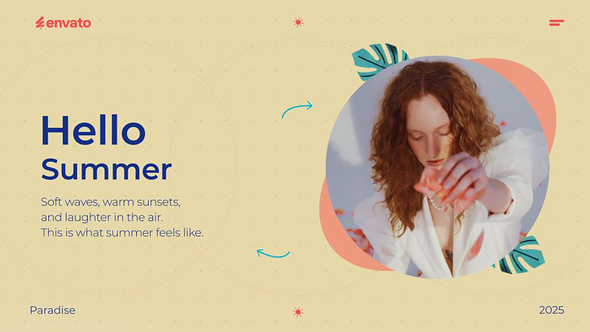 Vibrant Summer Slideshow Openers template preview