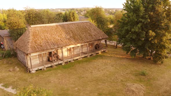 Old Wooden Village House alt