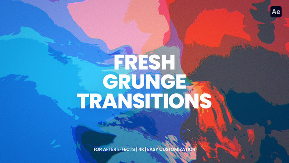 Grunge Transitions For After Effects Elements template preview