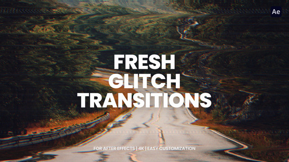 Glitch Transitions For After Effects Elements template preview