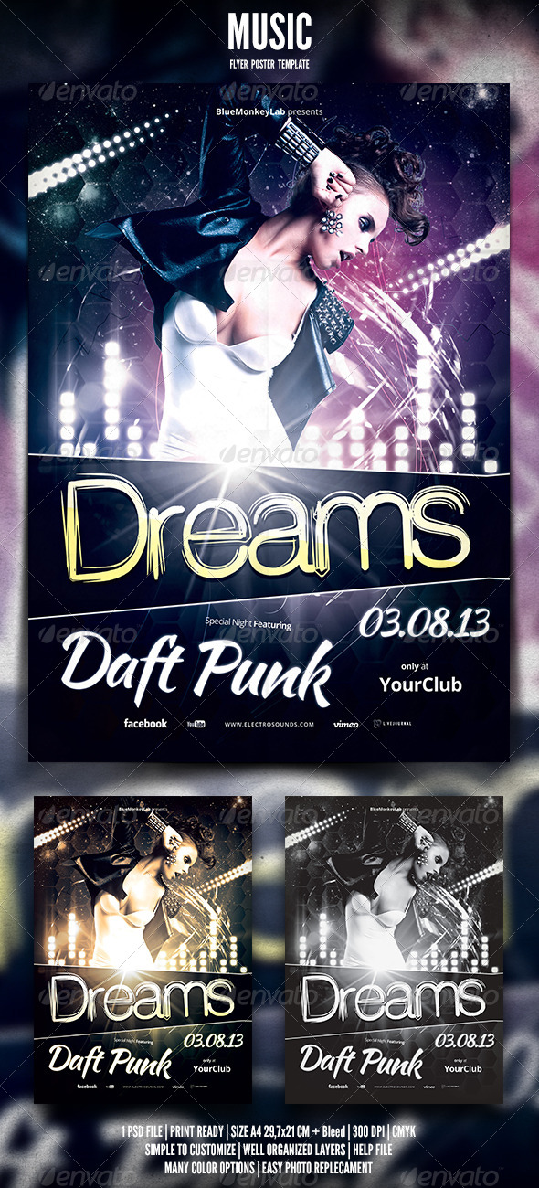 Music Flyer / Poster 7 - Clubs & Parties Events