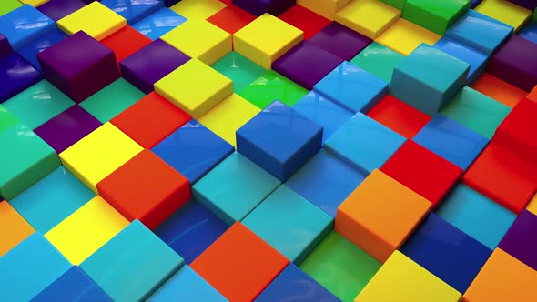 Random Colors Cubes alt