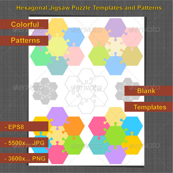 Hexagonal Jigsaw Puzzles - Backgrounds Business