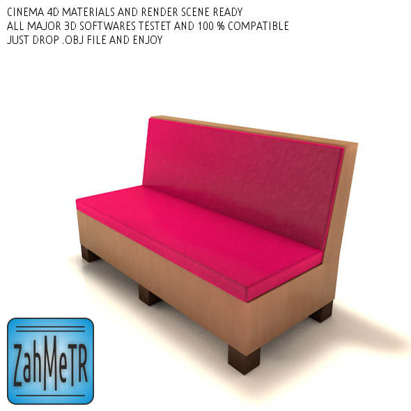 Mini Sofa Low - 3Docean 5204393