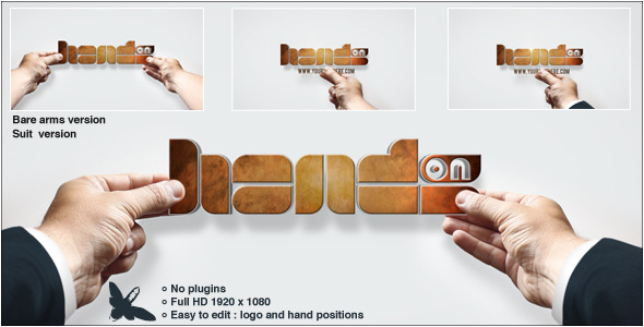 Hands On Logo - VideoHive 5205657