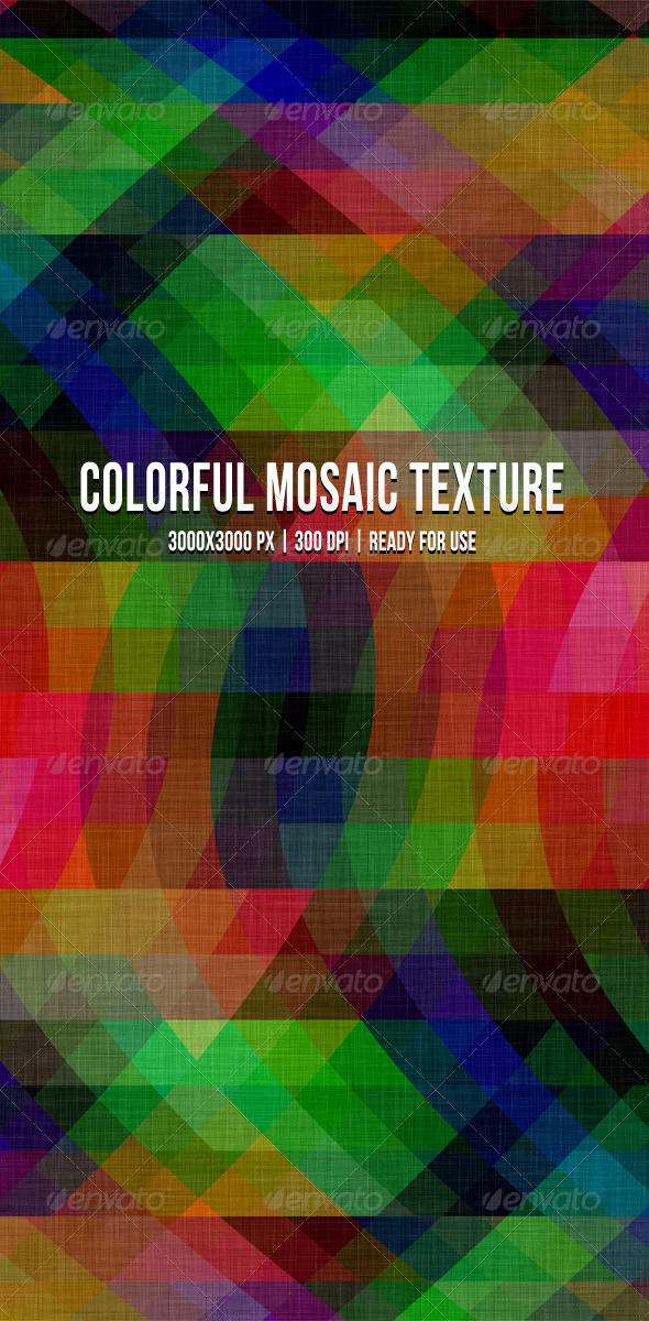 Colorful Mosaic Texture Background