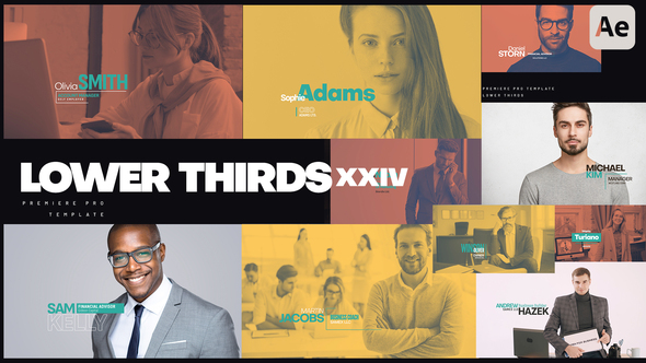 Lower Thirds XXIV Titles template preview