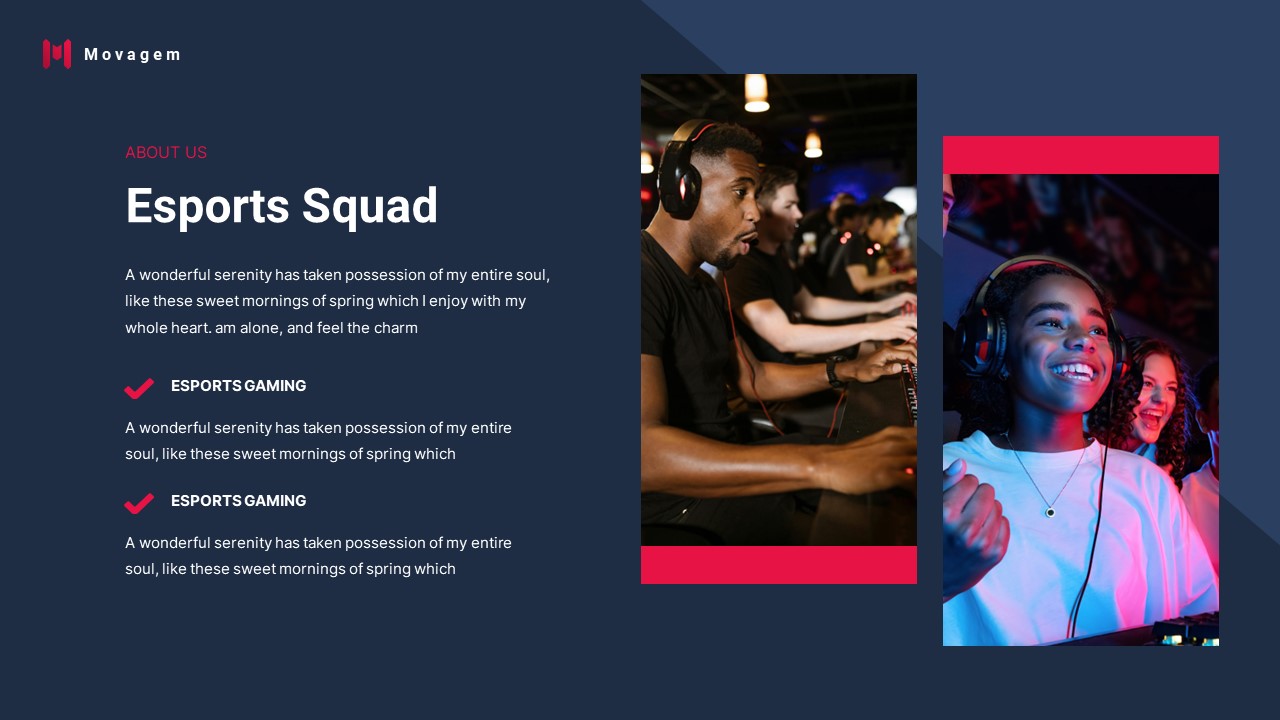 Movagem - Esports Gaming PowerPoint Template, Presentation Templates