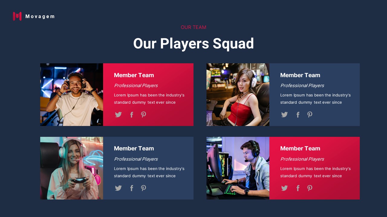 Movagem - Esports Gaming PowerPoint Template, Presentation Templates