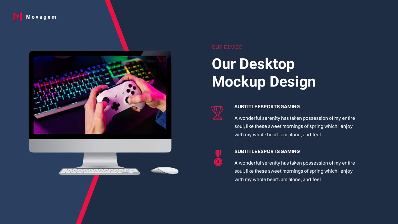 Movagem - Esports Gaming PowerPoint Template, Presentation Templates