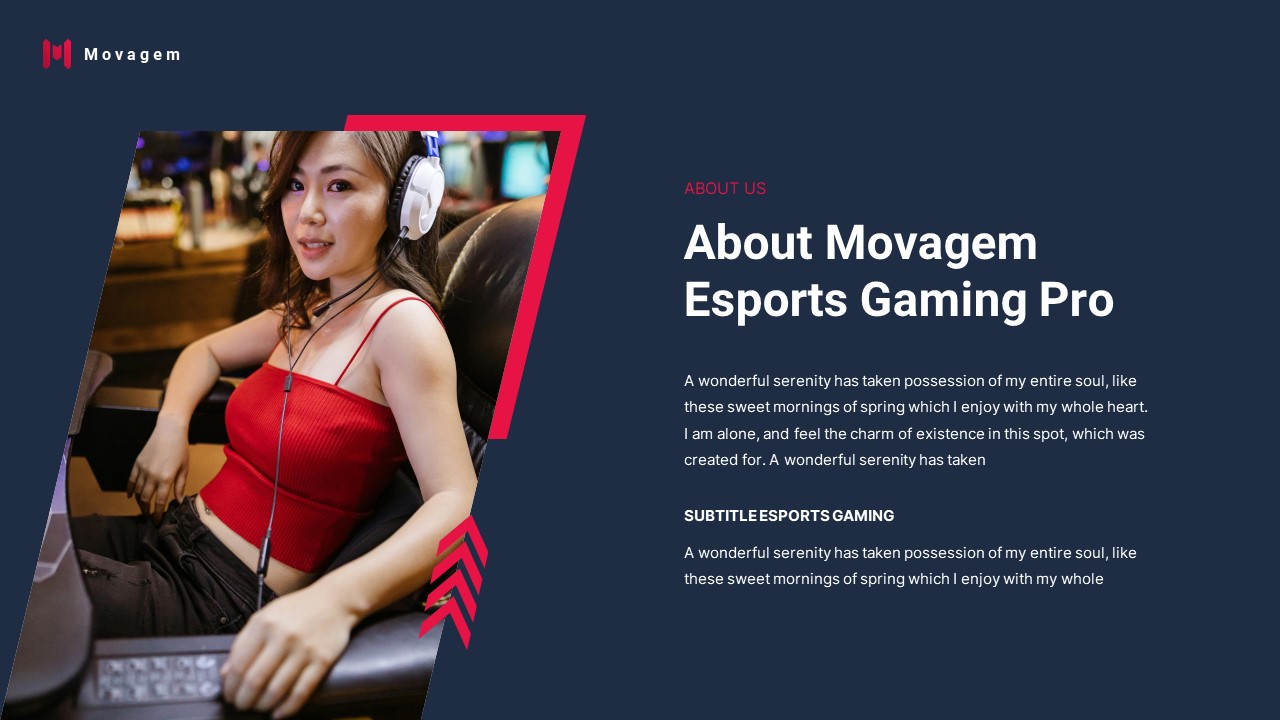 Movagem - Esports Gaming PowerPoint Template, Presentation Templates