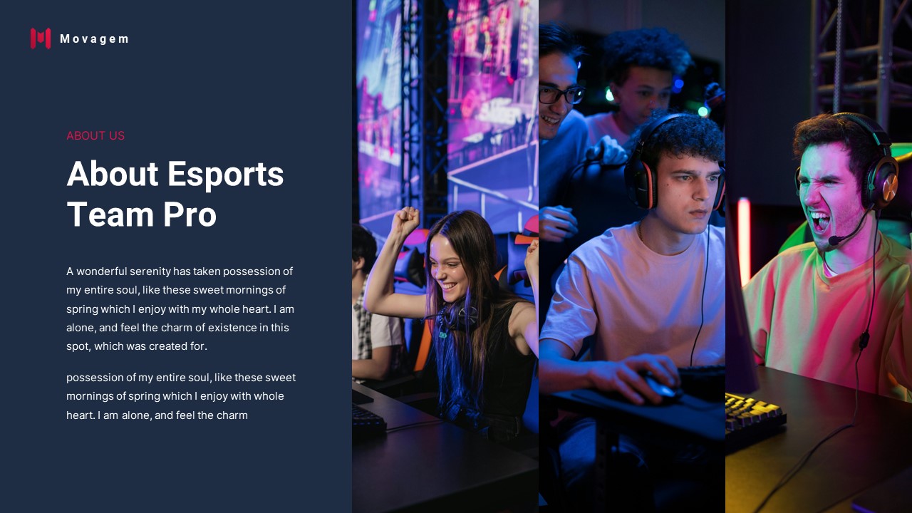Movagem - Esports Gaming PowerPoint Template, Presentation Templates
